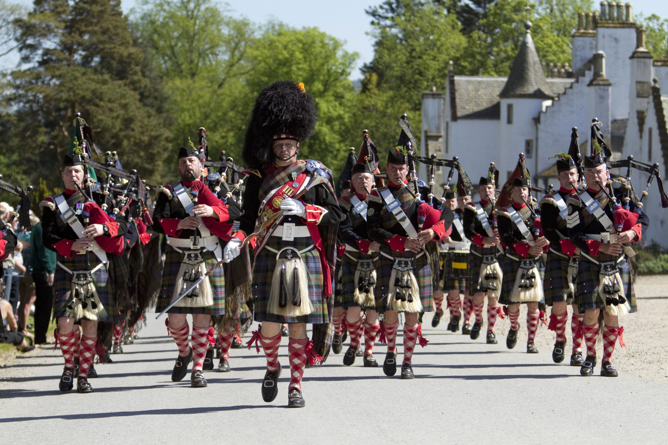 Blair Castle Highlander Parade, Schottland