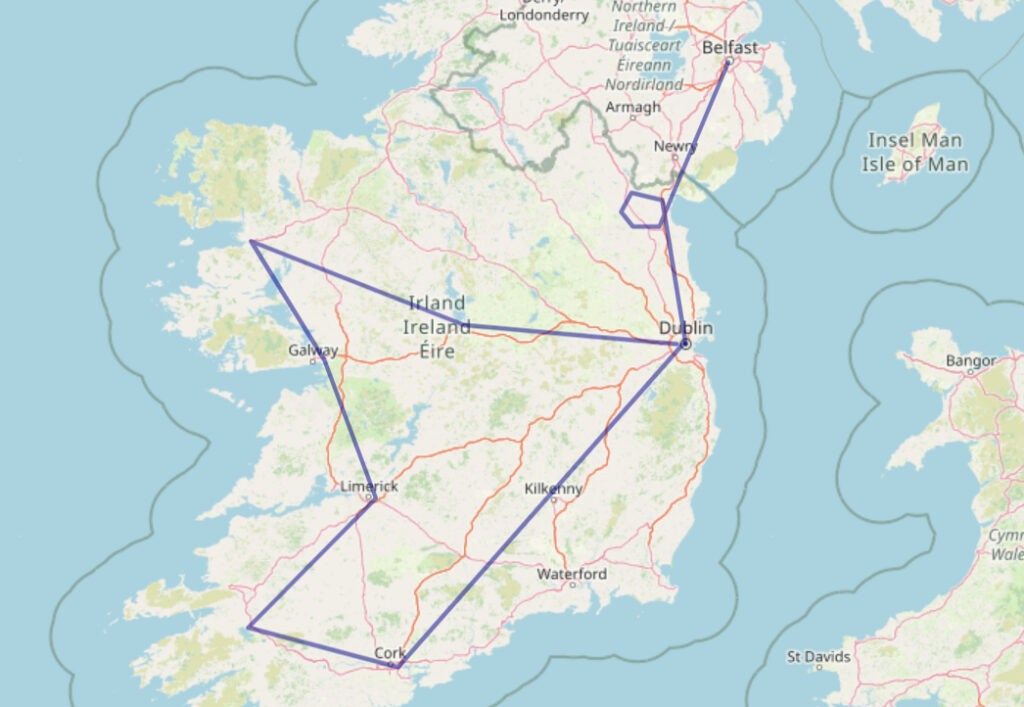 Bahnreise Irland - Die Grüne Insel im Ganzen