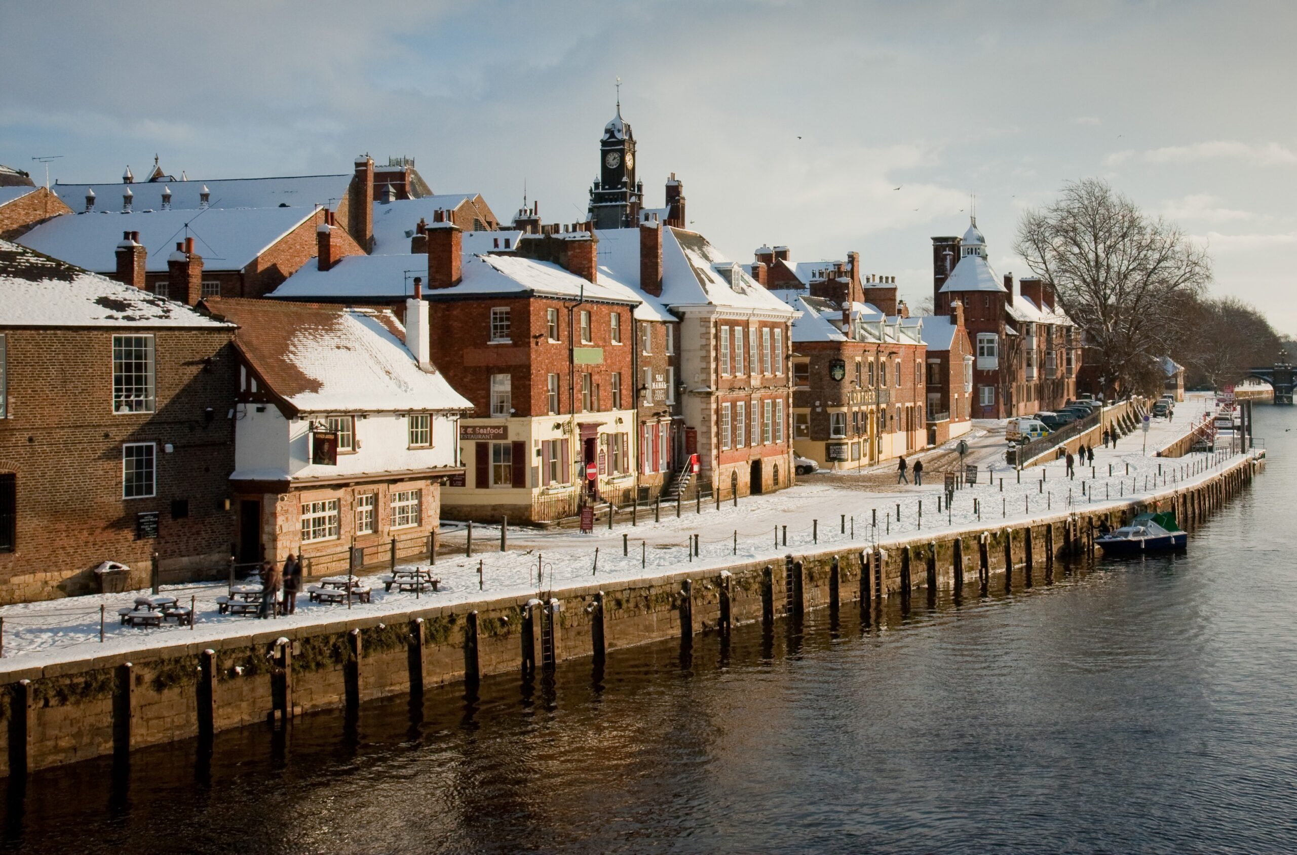 York im Schnee, England