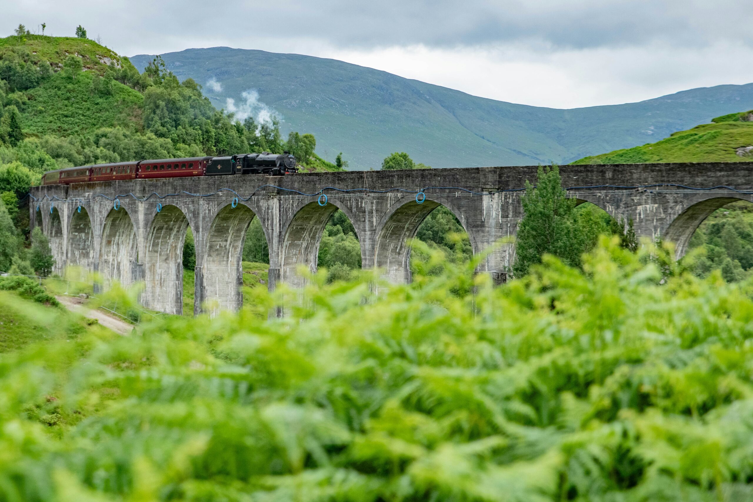 Jacobite Steam Train, Glenfinnan, Schottland
