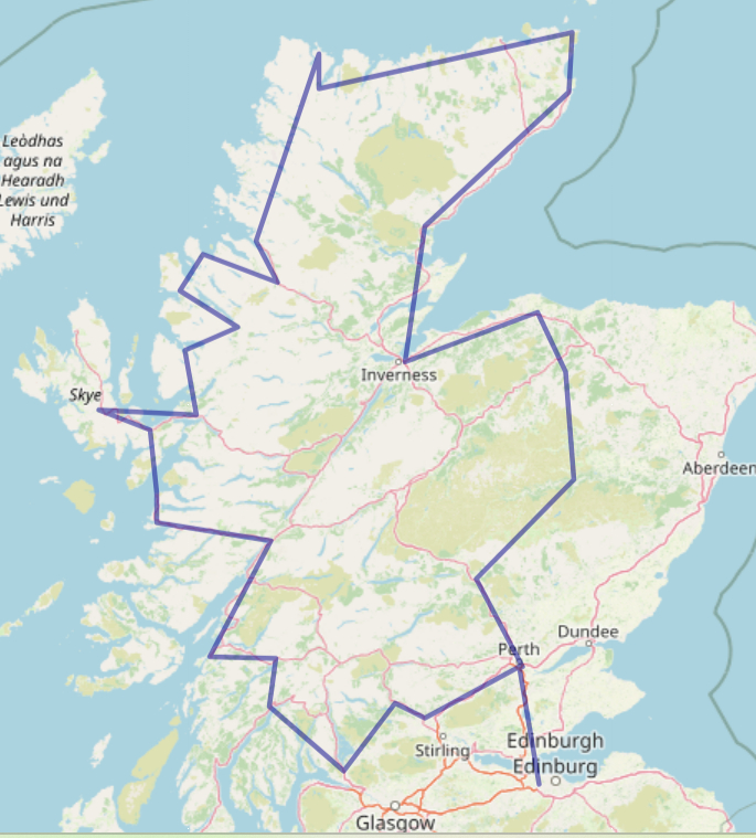 Die Küste der Highlands, Schottland